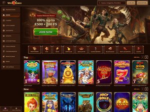 Wildrobin Casino website screenshot