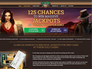 Yukon Gold Casino website screenshot